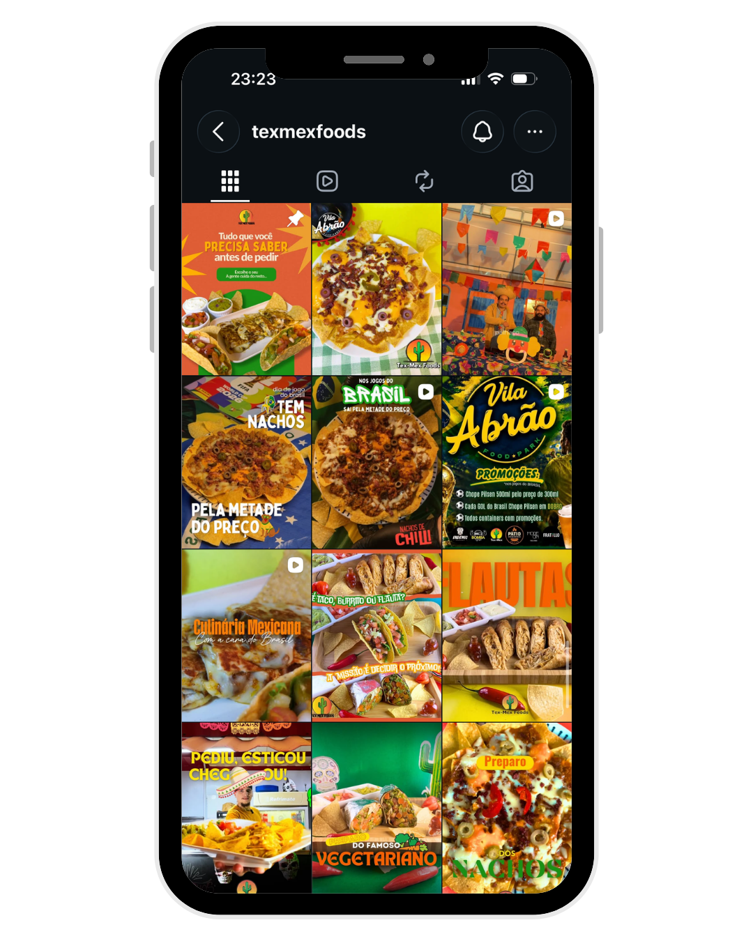 Tex Mex Foods — grade do feed