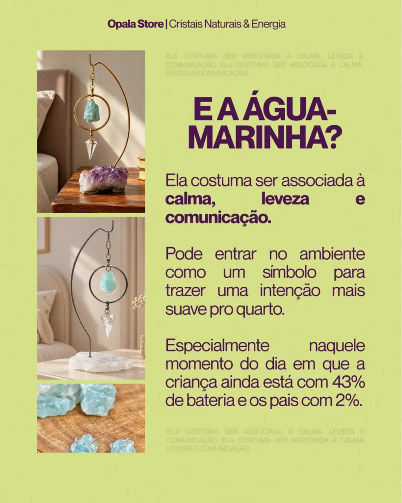 Opala Store — Cristais naturais — cristal no quarto de criança