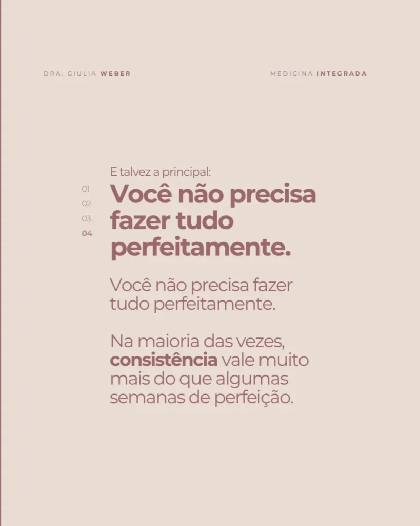 Dra. Giulia Weber — Medicina integrada — 5 coisas sobre cuidar da saúde