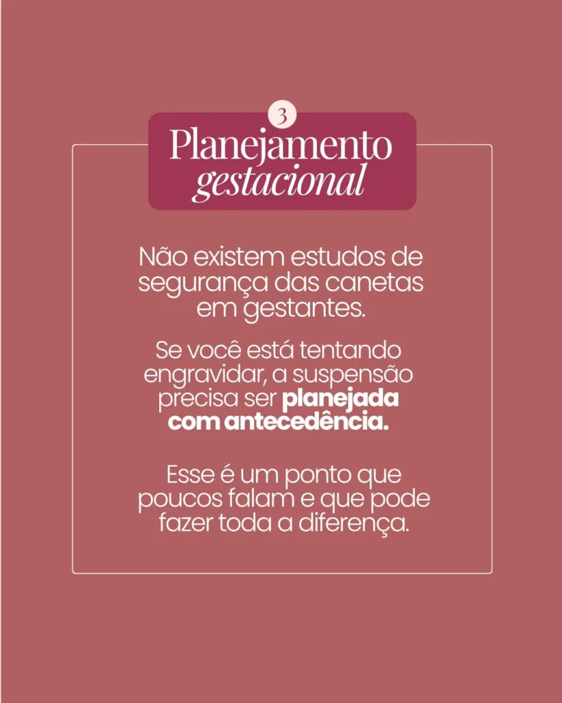 Saúde da mulher — Canetas emagrecedoras e planejamento de gravidez