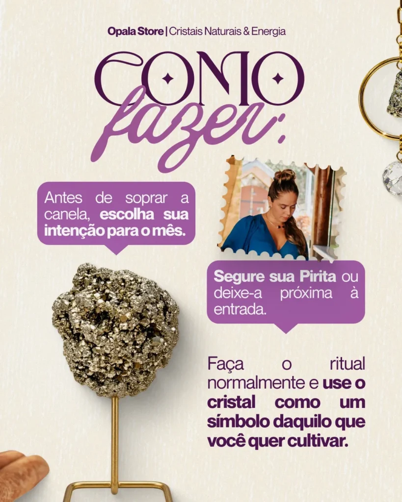 Opala Store — Ritual da canela + pirita