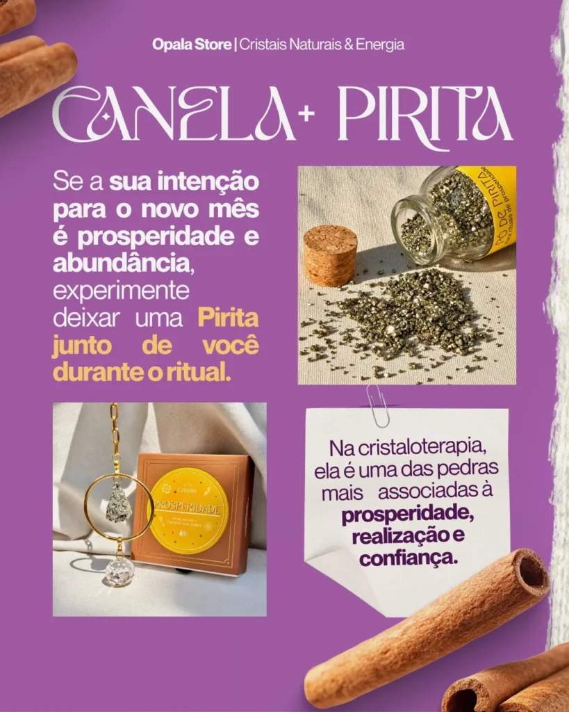 Opala Store — Ritual da canela + pirita